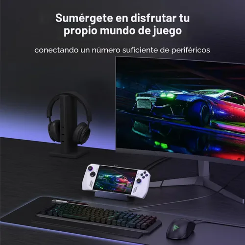 Miniatura 9 de iVANKY Base de cubierta de vapor 4K @144Hz, estación de acoplamiento 8 en 1 para ASUS ROG Ally X/Legion Go/MSI Claw, ROG Alloy/Valve Stream Deck