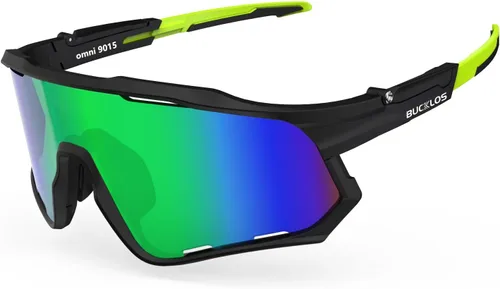 BUCKLOS Gafas de sol polarizadas para ciclismo y correr para hombres y mujeres, protección UV400, gafas de sol TR90 para bicicleta, béisbol,