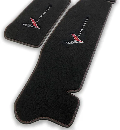 Miniatura 6 de Lloyd Mats Tapetes alfombrados a medida para el suelo del automóvil de lujo prémium para Corvette C8 2020-ON Coupé y convertible
