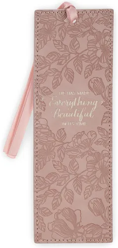 Miniatura 42 de Christian Art Gifts - Marcapáginas premium de piel sintética vegana con escritura bíblica para mujeres: Cuando ella habla - Proverbios 31:26, Marrón