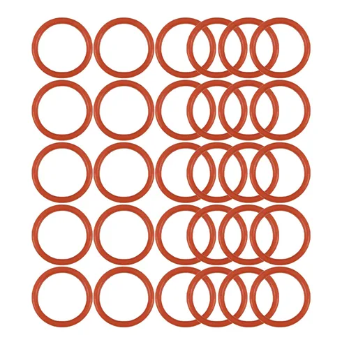 Miniatura 5 de [30 piezas] Juntas tóricas de silicona rojas de 0.236 in de diámetro exterior 0.118 in ID 0.059 in de ancho, junta métrica de sellado VMQ para tapas