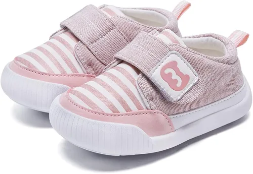 BMCiTYBM Zapatos para bebé niño y niña, suaves, antideslizantes, ligeros, para caminar por el primer paso de 6, 9, 12, 18, 24 meses