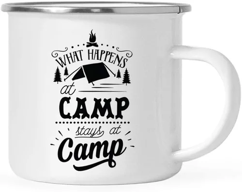 Miniatura 20 de Andaz Press Taza de café de acero inoxidable de 11 onzas, regalo de «And So The Adventure Begins», 1 paquete, cumpleaños, Navidad, exteriores, boda
