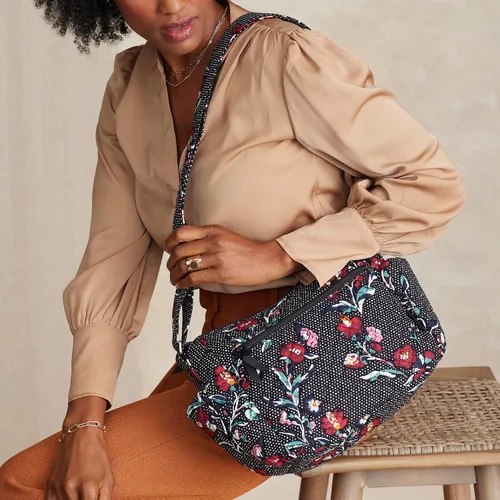 Miniatura 6 de Vera Bradley Bolso cruzado de algodón para mujer