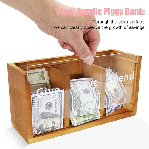 Miniatura 4 de Hucha para niños, hucha de ahorro de dinero para niños, caja de ahorro de dinero para niños, caja de ahorro de dinero segura para niños, enseña a