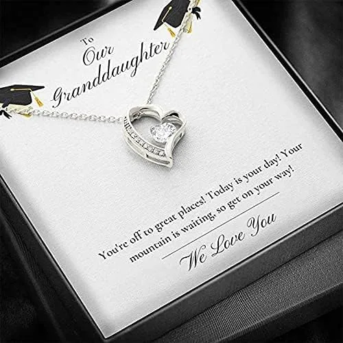 Miniatura 3 de Collar con colgante Felicitaciones por tu graduación para nieta, regalo para cumpleaños, Navidad, día de San Valentín, día de la madre, collar