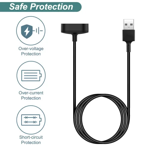 Miniatura 5 de Cargador para Fitbit Inspire HR y Ace 2, cable de carga USB de repuesto para pulsera inteligente Inspire (3.3 pies/39.4 in)