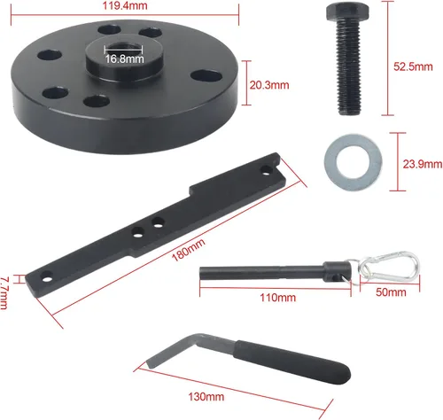 Miniatura 4 de DAYUAN Kit de herramientas de extractor de engranajes de leva inyector de sincronización para Cummins ISX QSX equivalente a 3163021 3163069