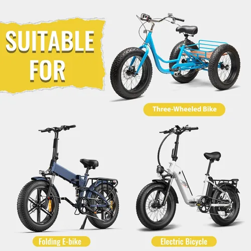 Miniatura 8 de MOHEGIA Fat Bike Tire: 20x3.0/20x4.0/26x3.0/26x4.0 Inch Foldable Replacement for E-Bike and MTB On-Road and Off-Road