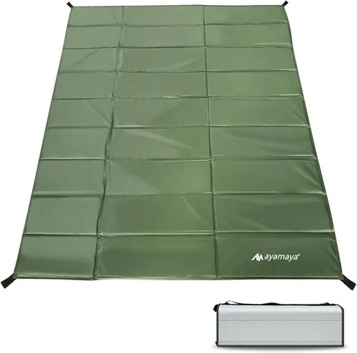 Foam Sleeping Pad for Camping - AYAMAYA Foldable Camping Mattress for 1/2/3/4/5/6 Person, Extra Thick Waterproof Tent Footprint Inner Camping Mat