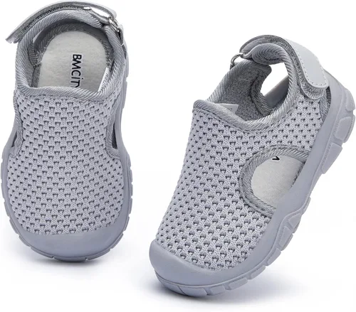 Miniatura 3 de BMCiTYBM Sandalias de verano con punta cerrada para bebé, niño, niña, zapatos ligeros, antideslizantes, para primeros pasos, 6, 9, 12, 18, 24 meses