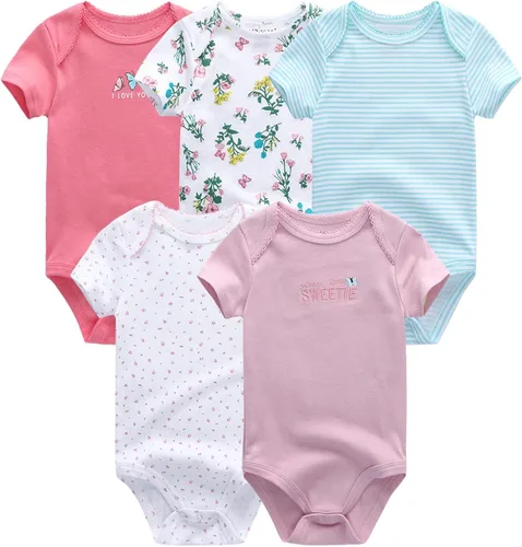 Miniatura 3 de MAMIMAKA Newborn Layette Gift Set 27-Piece Baby Girl Clothes Bodysuits Pants Essentials and Accessories 0-6Months