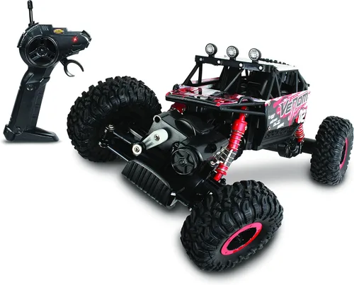 Miniatura 6 de Mean Machine 1/16 R/C Rock Crawler Series [2.4GHz] Rock Crawler Striker, innovador sistema de suspensión, potente motor, neumáticos de agarre, rango