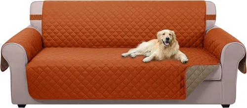 Miniatura 67 de U-NICE HOME Funda de sofá reversible para perros con correas elásticas, resistente al agua, protector de muebles para mascotas, funda de sofá