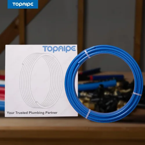 Miniatura 3 de Tubo PEX-B, 1/2 pulgada x 100 pies azul, certificado NSF para agua potable, tubo PEX-B para fontanería, herramientas de fontanería de piso/pared