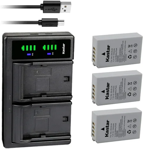 Miniatura 7 de Kastar LTD2 - Cargador de batería USB compatible con Nikon EN-EL24 EN-EL24a ENEL24a, batería Nikon MH-31, Nikon 1 J5 1J5, Nikon DL18-50 DL1850
