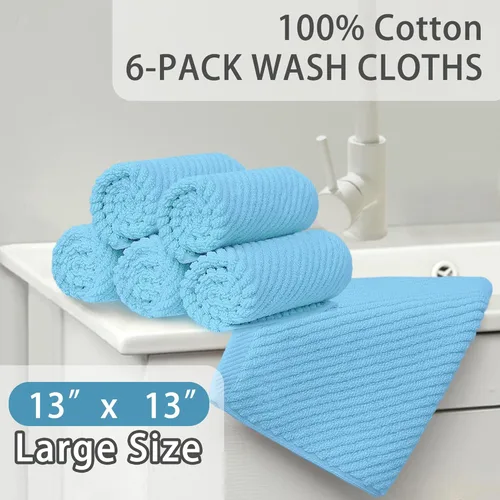 Miniatura 150 de VOOVA & MOVAS Toallas de mano blancas - 100% algodón Ligeras Gruesas Secado rápido Suaves Absorbentes, paquete de 4 piezas grandes de 18