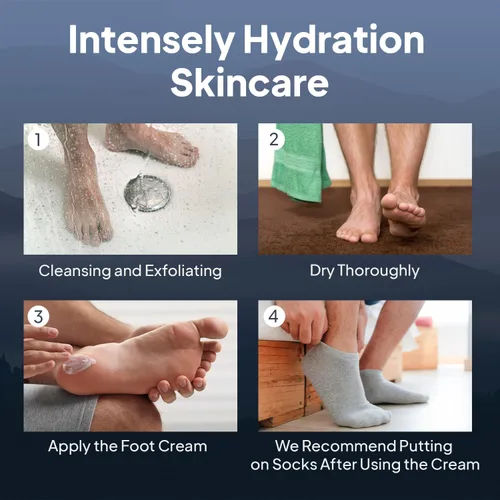 Miniatura 7 de Lima de pies con mango de piedra pómez para piel seca y muerta, crema de pies para pies y tacones secos agrietados, hidratante natural, tratamiento