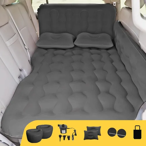 Miniatura 8 de Colchón de aire para cama de automóvil, SUV, colchón de aire para automóvil con bomba eléctrica, 2 almohadas inflables y 2 reposapiés para asiento