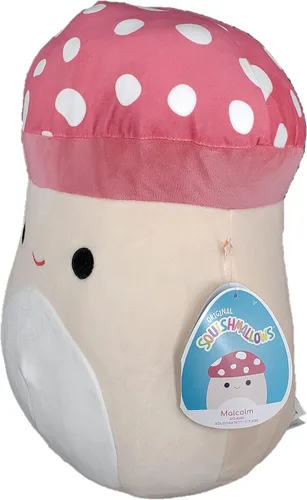 Miniatura 2 de Squishmallow Kellytoy oficial - Animal de peluche blando (8 pulgadas, Malcolm, el hongo)