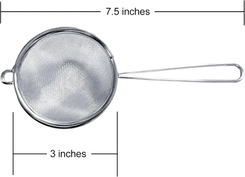 Miniatura 3 de Cuisinox Colador de malla fina, acero inoxidable con mango, 3" x 8