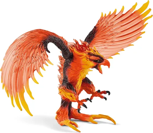 Miniatura 5 de Schleich Eldrador Creatures - Figura de acción de 17,8 cm de águila de fuego - Figura de grifo de lava con alas móviles para niños y niñas - Figuras
