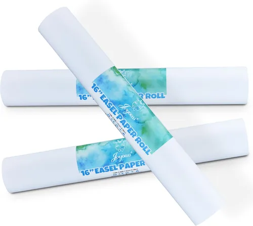 Miniatura 15 de Joyooss Rollo de papel de caballete, rollo de papel de dibujo artístico de 16 pulgadas de ancho x 984 pulgadas de largo (82 pies) de largo, rollo