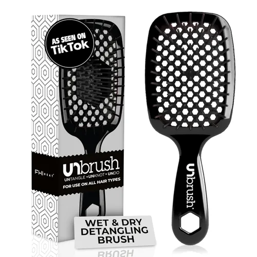 Miniatura 31 de FHI Heat UNbrush - Cepillo desenredante para cepillar sin dolor en cabello húmedo o seco — Cerdas antiestáticas DuoFlex duraderas, mango ligero