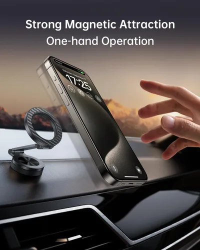 Miniatura 4 de SYNCWIRE Soporte magnético para teléfono MagSafe con rotación de 360° para automóvil, brazo de metal ajustable, soporte de teléfono magnético