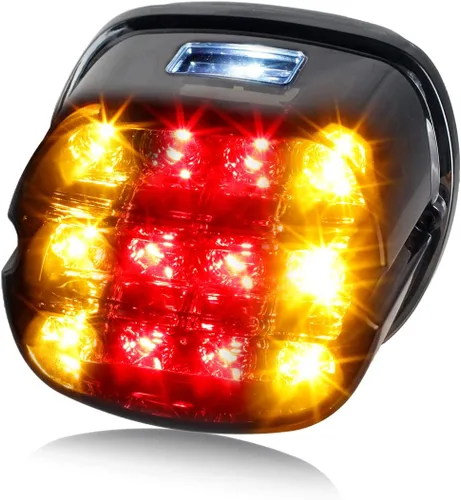 Miniatura 7 de NTHREEAUTO Luz trasera LED ahumada, luces traseras de motocicleta, conducción de freno, compatible con Harley Dyna Road King Electra Glide Street