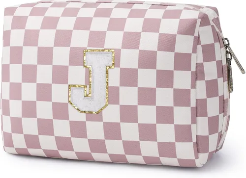 Miniatura 96 de Narwey Bolsa de maquillaje con inicial, regalos de graduación para adolescentes, niñas, niños y adolescentes, cosas de moda de 6 a 18 años, bolsa
