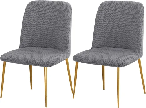 Miniatura 25 de Gollense Fundas de silla con respaldo curvado para comedor, fundas modernas de mediados de siglo, protector de asiento de silla semicírculo