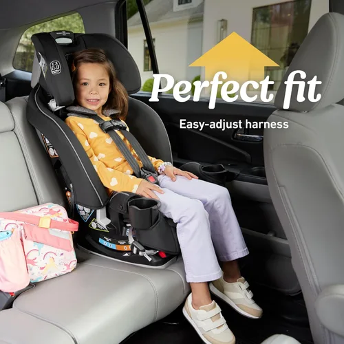 Miniatura 7 de Asiento de coche convertible 3 en 1 Graco Slimfit Diseño delgado y cómodo que ahorra espacio en su asiento trasero, Darcie
