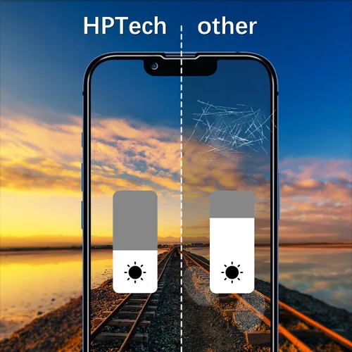 Miniatura 4 de Paquete de 2 protectores de pantalla de privacidad diseñados para iPhone 13 Mini de 5.4 pulgadas, vidrio templado antiespía, antiarañazos, sin
