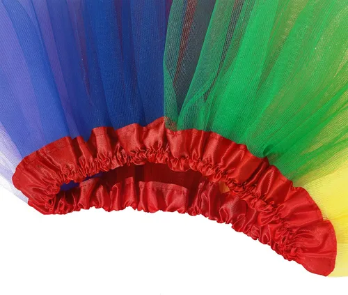 Miniatura 106 de Century Star Tutú de 4 capas para niñas pequeñas, faldas de ballet de tul para baile de princesa, esponjoso, para fiestas de cumpleaños de 2 a 8 años
