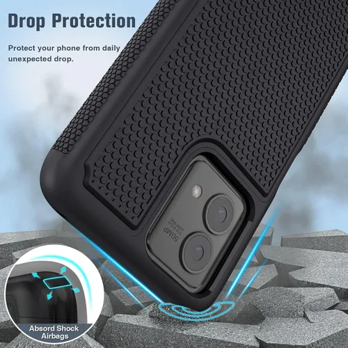 Miniatura 6 de FNTCASE Funda para Motorola Moto G-Stylus-5G-2023: funda protectora de doble capa a prueba de golpes Parte trasera texturizada antideslizante