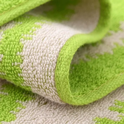 Miniatura 9 de YiLUOMO Toalla de mano verde moderna con diseño de ondas, súper suave, 100% algodón, altamente absorbente, toallas de mano para baño, 13 x 29