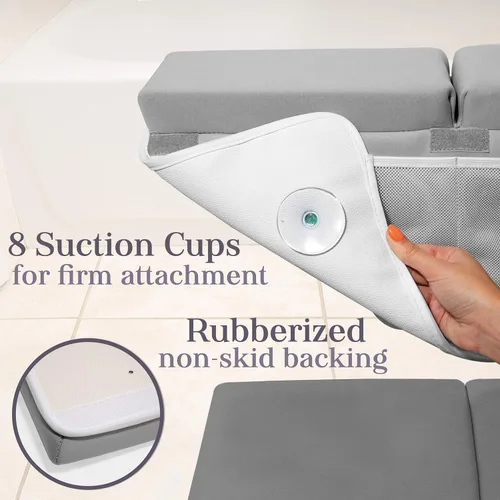 Miniatura 7 de Rodillera de Baño, Juego de Rodillera de Baño para Bebé y Almohadilla de Apoyo para Codo, Almohadilla para Arrodillarse al Bañar Bebé, Rodilleras