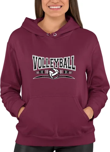 Miniatura 12 de Go All Out Sudadera con capucha para hombre y mujer con diseño fresco de voleibol
