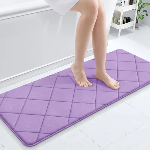 Miniatura 40 de OLANLY Tapete de baño de espuma viscoelástica de 24 x 16 pulgadas, ultra suave y absorbente, lavable a máquina, cómodo tapete de baño para suelo