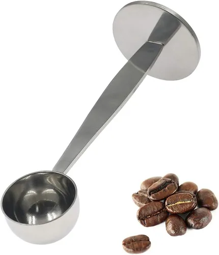 Miniatura 5 de Cuchara de café 2 en 1 de acero inoxidable de medición y tampón (0.5 fl oz), 1 unidad