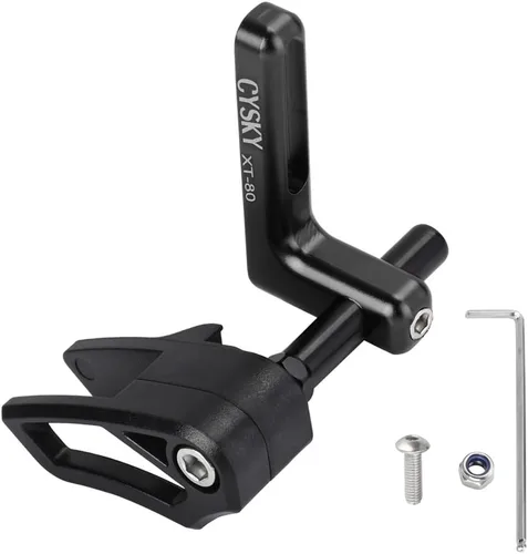 CYSKY Guía de cadena de bicicleta de carretera, protector de cadena de bicicleta de grava para plato único, marco de desviador delantero de montaje