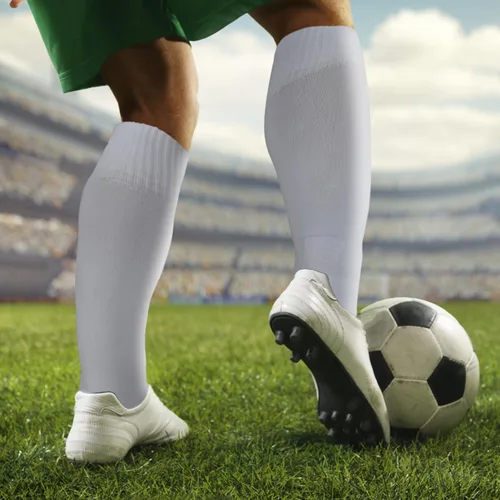 Miniatura 6 de ELUTONG Calcetines de fútbol para jóvenes, niños y adultos, 3 pares de calcetines deportivos de fútbol alto hasta la rodilla