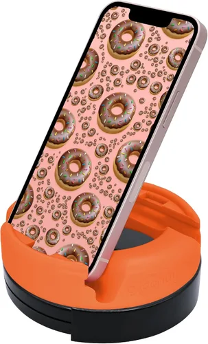 Miniatura 10 de GoDonut Soporte giratorio de 360 grados para teléfono inteligente y tablet, organizador de escritorio con rotación de dispositivo de 360 grados, Rosa