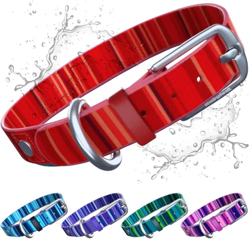 Miniatura 9 de Collar de perro impermeable, lavable, a prueba de olores y suciedad, suave, inodoro, fácil de limpiar, resistente a la decoloración, duradero