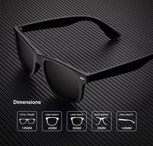 Miniatura 5 de Lentes de sol polarizados para hombres y mujeres acabado mate lentes espejados de color bloqueo UV al 100 paquete de 3