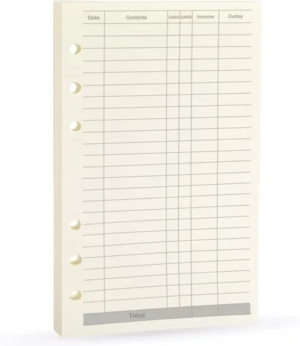 Miniatura 4 de Insertos de planificador A5, recargables para repuestos Filofax, arphia, 6 anillas, puntos, líneas, cuadrículas, lisos, 80 hojas/160 páginas para un