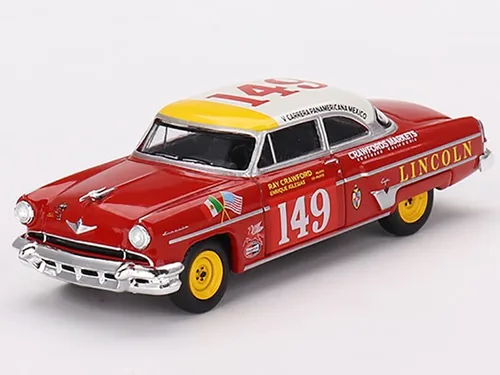 Lincoln Capri # 149 Ray Crawford - Enrique Iglesias ganador de la clase Carrera Panamericana (1954) Edición limitada a 3960 piezas en todo el mundo