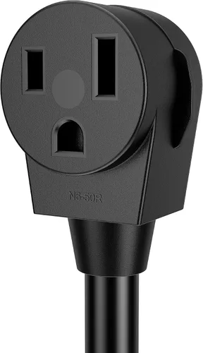 Miniatura 4 de ACKING Adaptador de soldador de 1.5 pies, cable generador de 4 clavijas, NEMA 14-30P a 3 clavijas, 6-50R, 240V, secador de soldador, adaptador