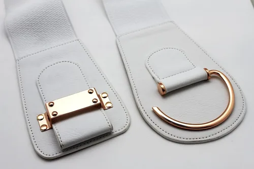 Miniatura 127 de TFJ - Cinturón ancho de moda para mujer, cintura alta, hebilla de gancho de metal dorado, talla XS, S, M, L, XL